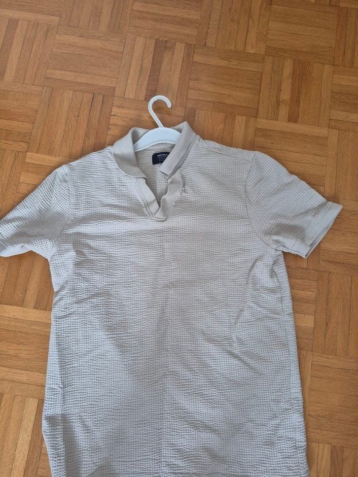 McNeal heren polo - Beige wafelstructuur, Kleding | Heren, McNeal, Beige, Overige maten, Ophalen of Verzenden