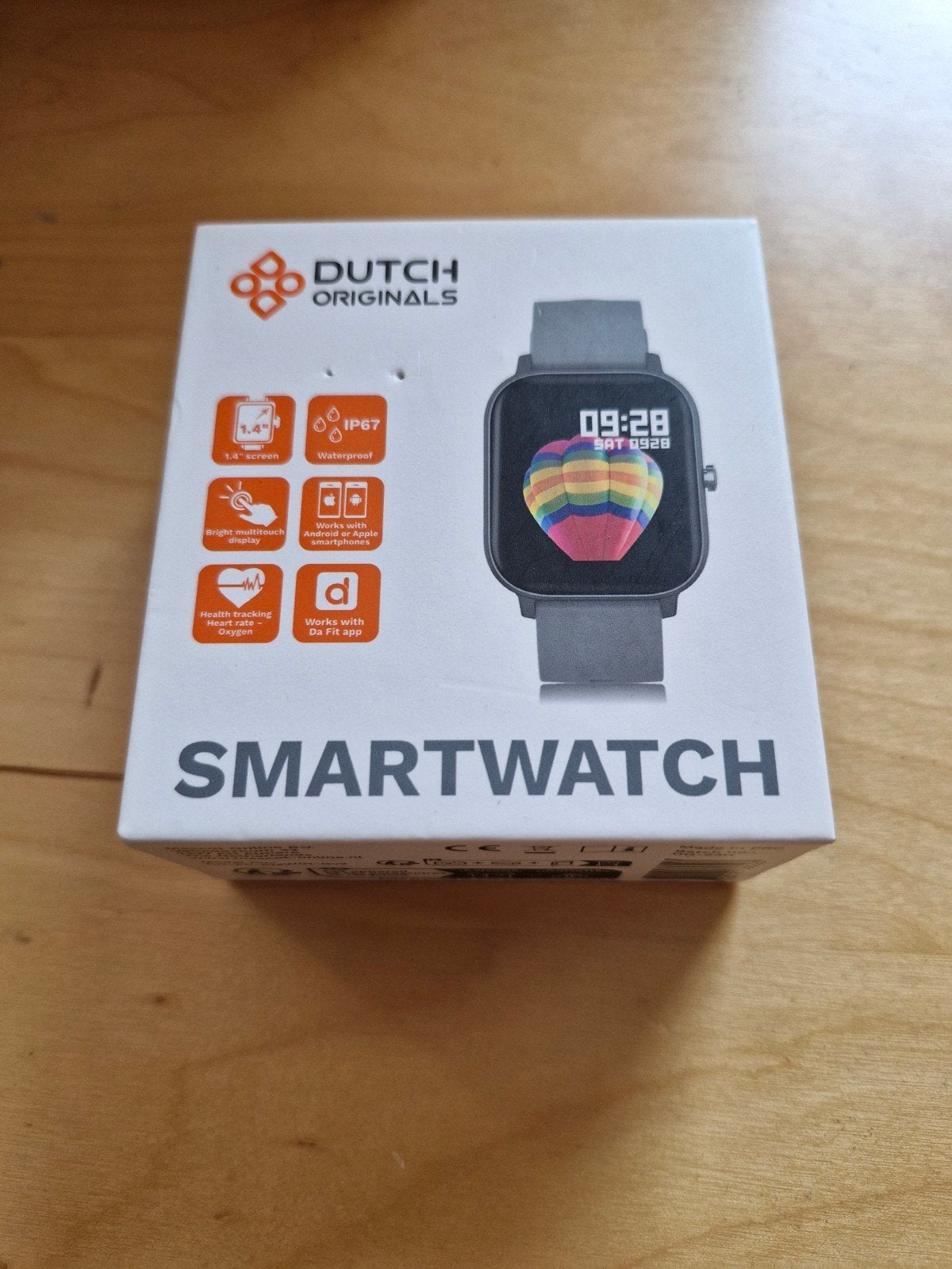 Smartwatch - Dutch Originals - Nieuwstaat, Calorieverbanding, Zwart, Dutch Originals, Ophalen of Verzenden