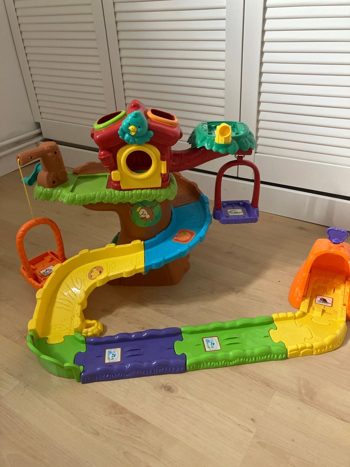 VTech Zoef Zoef Dieren Boomhut met extra baan, Ophalen, Zo goed als nieuw, Overige typen, Met licht