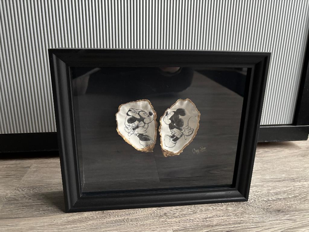 Handgemaakt gedecoreerde oesters Disney Mickey & Minnie, Minder dan 50 cm, Nieuw, Ophalen of Verzenden, Minder dan 50 cm