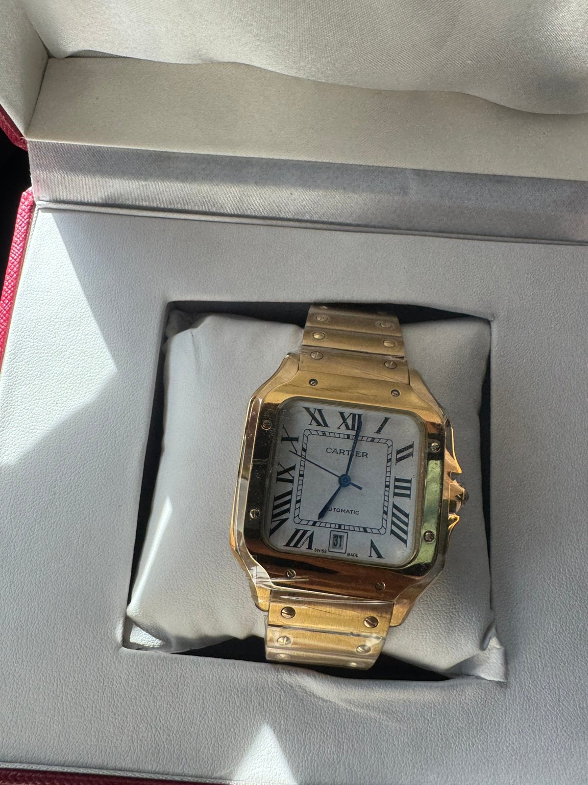 Cartier Santos Large, Ophalen of Verzenden, Zo goed als nieuw, Staal, Overige merken