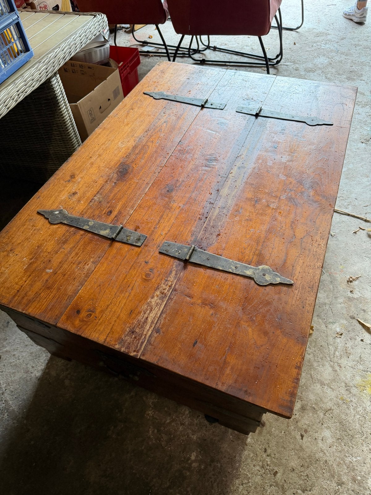 Houten kist 120x80x50 cm - Opbergkist / Speelgoedkist, Huis en Inrichting, Ophalen, Gebruikt, 100 tot 150 cm, Nvt