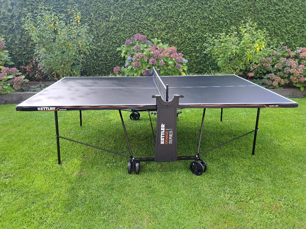 Te koop: tafeltennistafel Kettler, Sport en Fitness, Ophalen, Zo goed als nieuw, Tafel Outdoor, Inklapbaar
