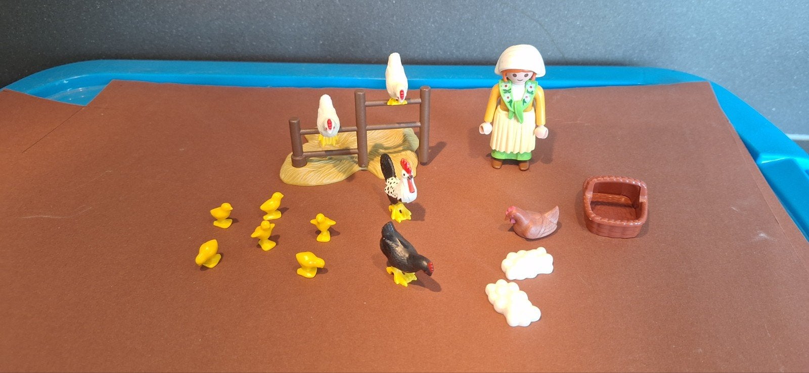 playmobil 3076 boerderij boerin met kippen, Ophalen of Verzenden, Zo goed als nieuw