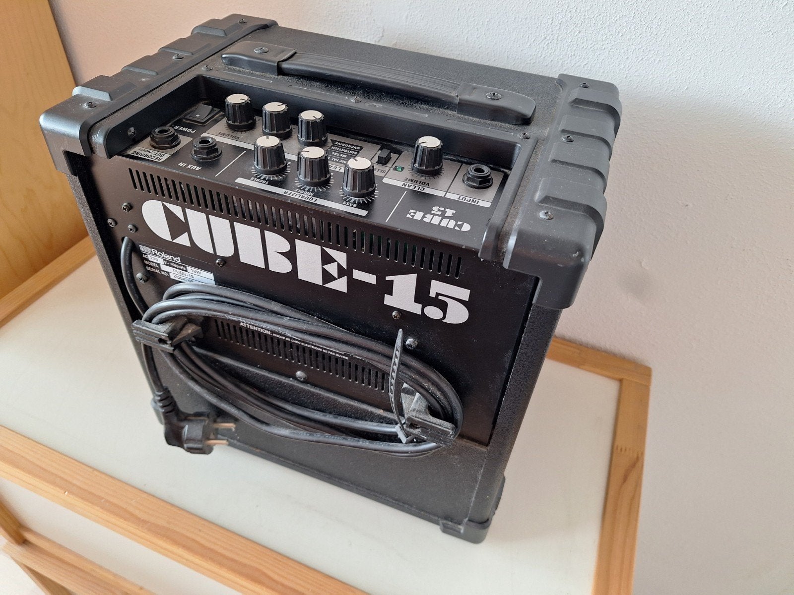 Roland Cube-15 gitaarversterker, Ophalen, Gebruikt, Minder dan 50 watt