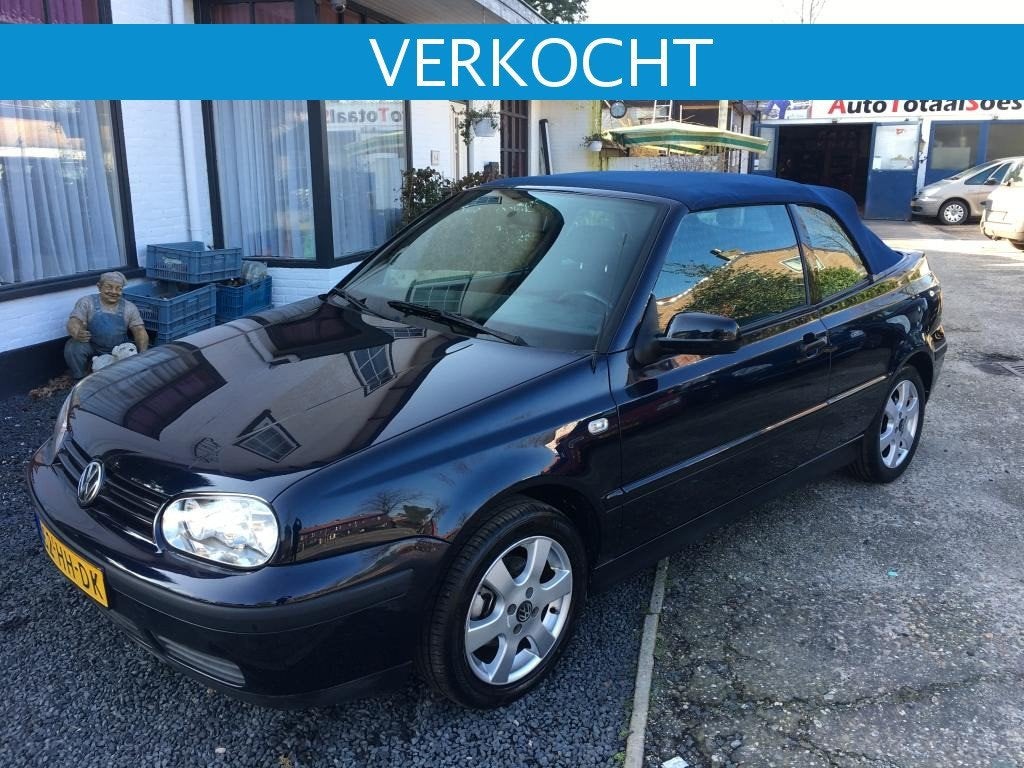 Volkswagen GOLF GOLF-CABRIOLET; 85 KW, Stof, Gebruikt, Zwart, 4 cilinders