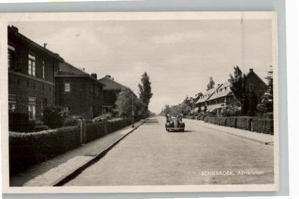 Schiebroek  Adrianalaan st 1952, Verzenden, 1940 tot 1960, Gelopen, Zuid-Holland