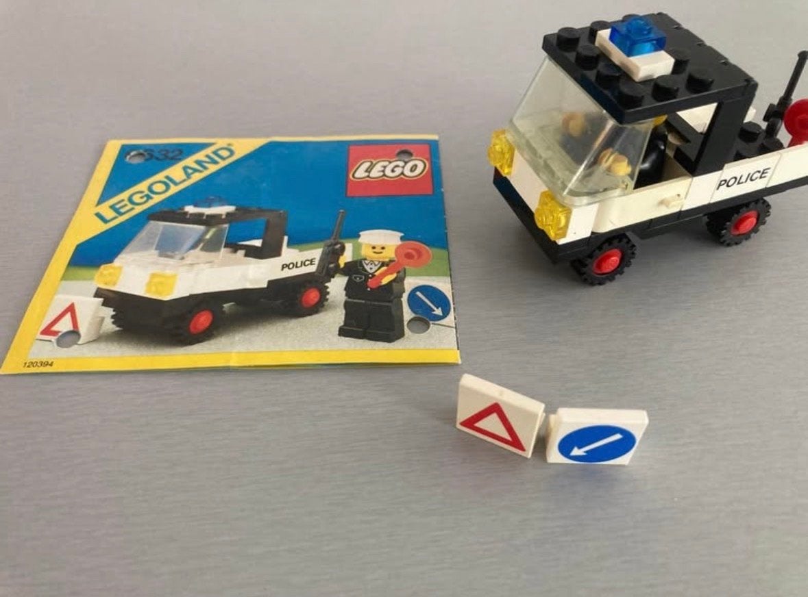 Vintage LEGO Legoland Politie Auto Set 6651 met Minifiguur, Gebruikt, Lego, Ophalen of Verzenden, Compleet