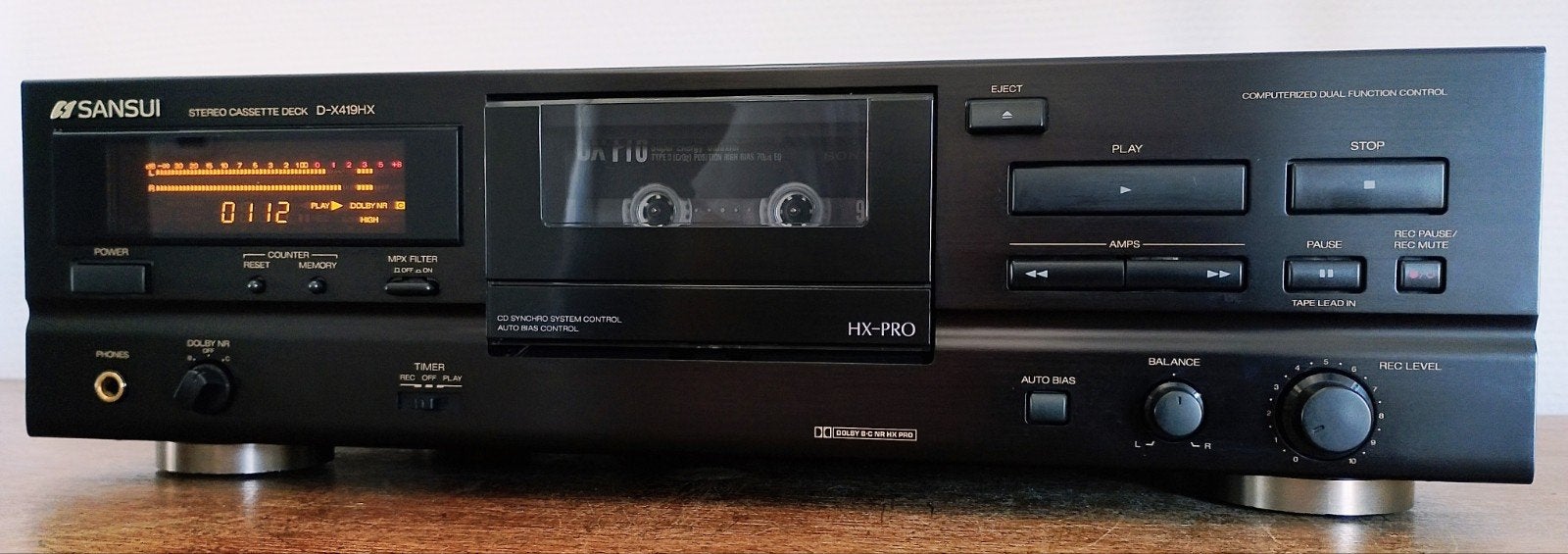 SANSUI D-X419 HX cassettedeck., Ophalen, Overige merken