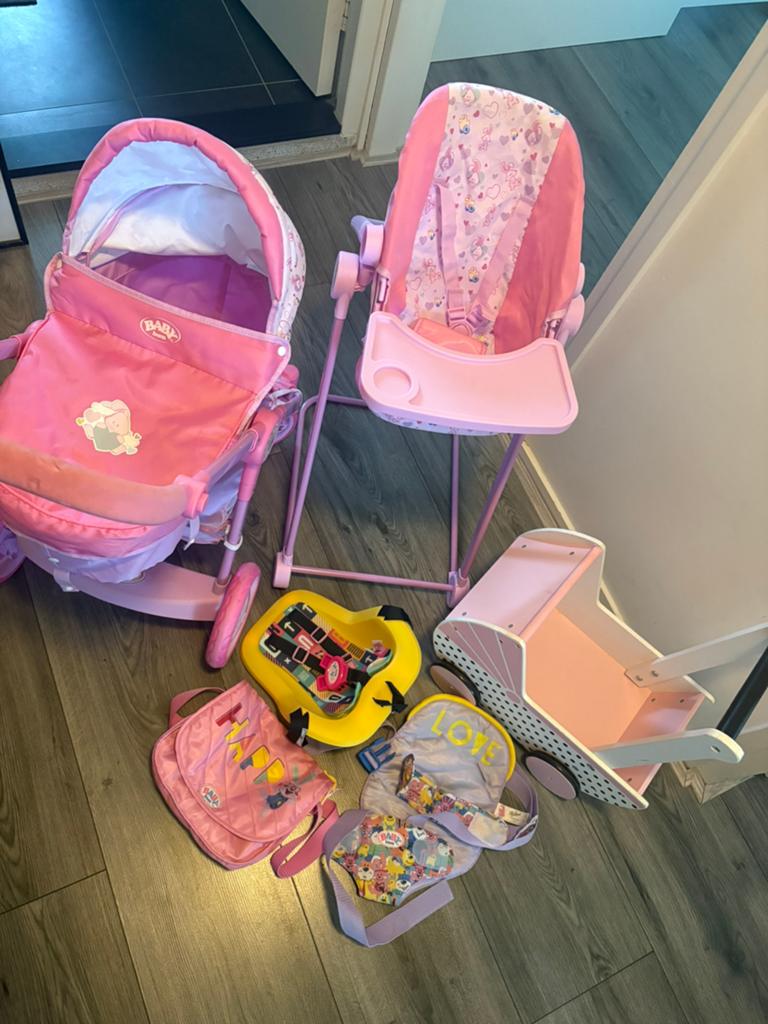 Verschillende babyborn/ poppenspullen, Ophalen, Gebruikt, Babypop