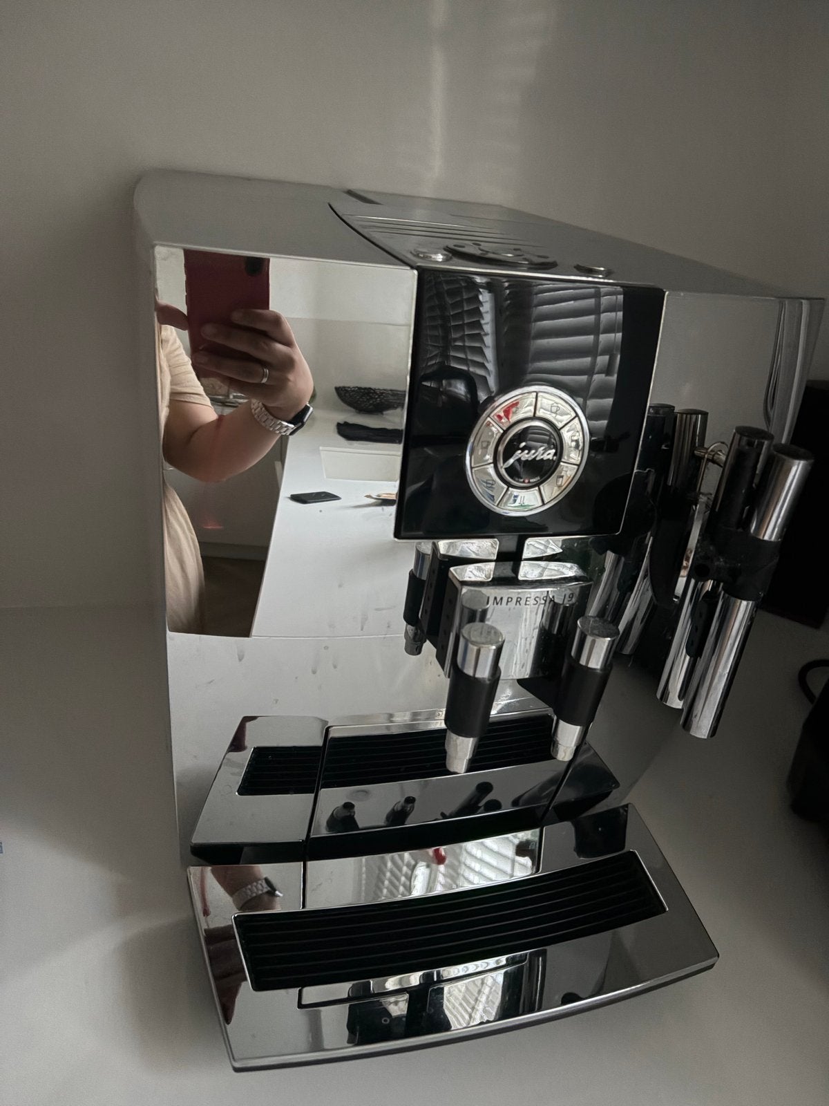 Jura Impressa J9  koffiemachine, Witgoed en Apparatuur, Koffiezetapparaten, Afneembaar waterreservoir, 10 kopjes of meer, Koffiemachine