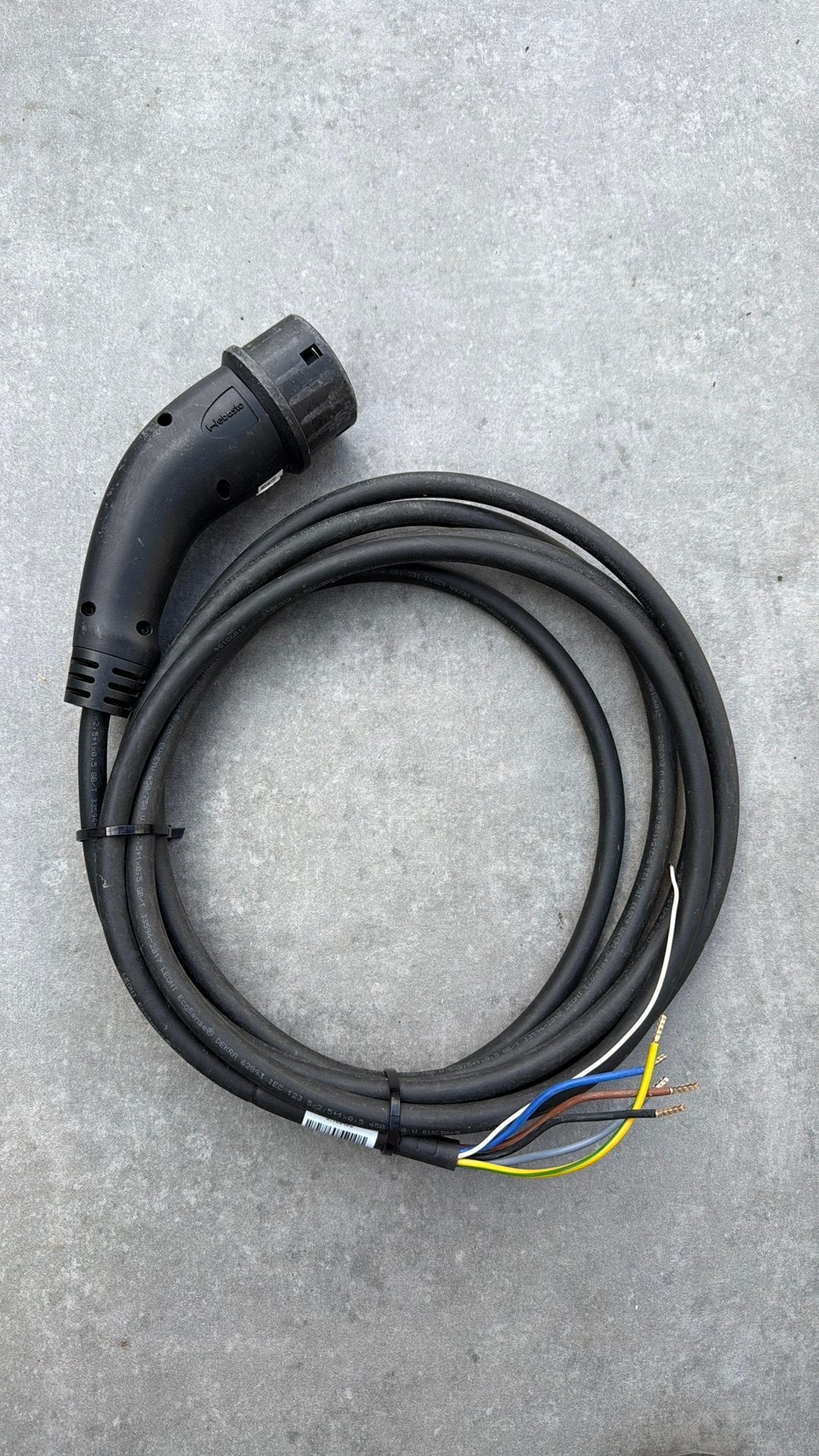 Webasto laadkabel type 2 met open eind, Ophalen, Gebruikt, Laadkabel