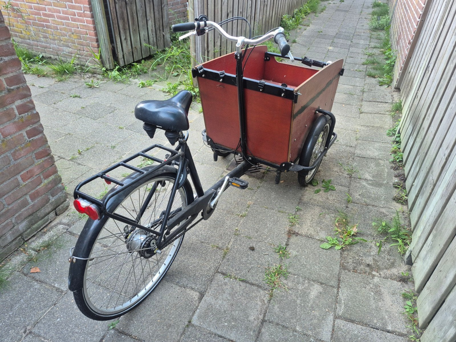 Babboe Bakfiets met 7 versnellingen en huif, Fietsen en Brommers, 4 kinderen of meer, Gebruikt, Huif, Ophalen of Verzenden