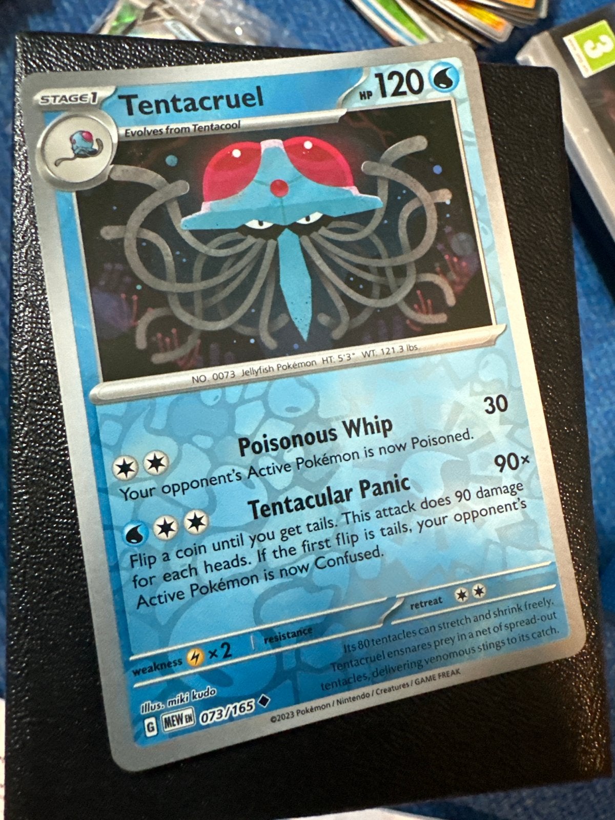 Tentacruel 073/165 Pokémon kaart, Verzenden, Zo goed als nieuw, Losse kaart