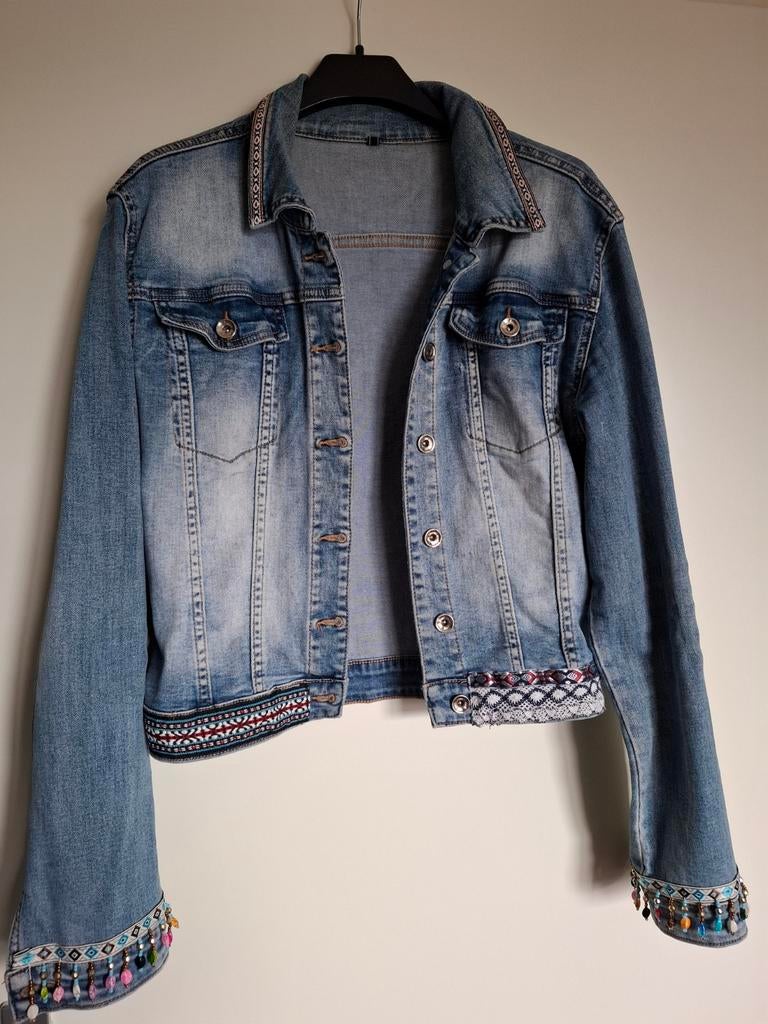 Spijkerjasje als nieuw M, Ophalen of Verzenden, Zo goed als nieuw, Blauw