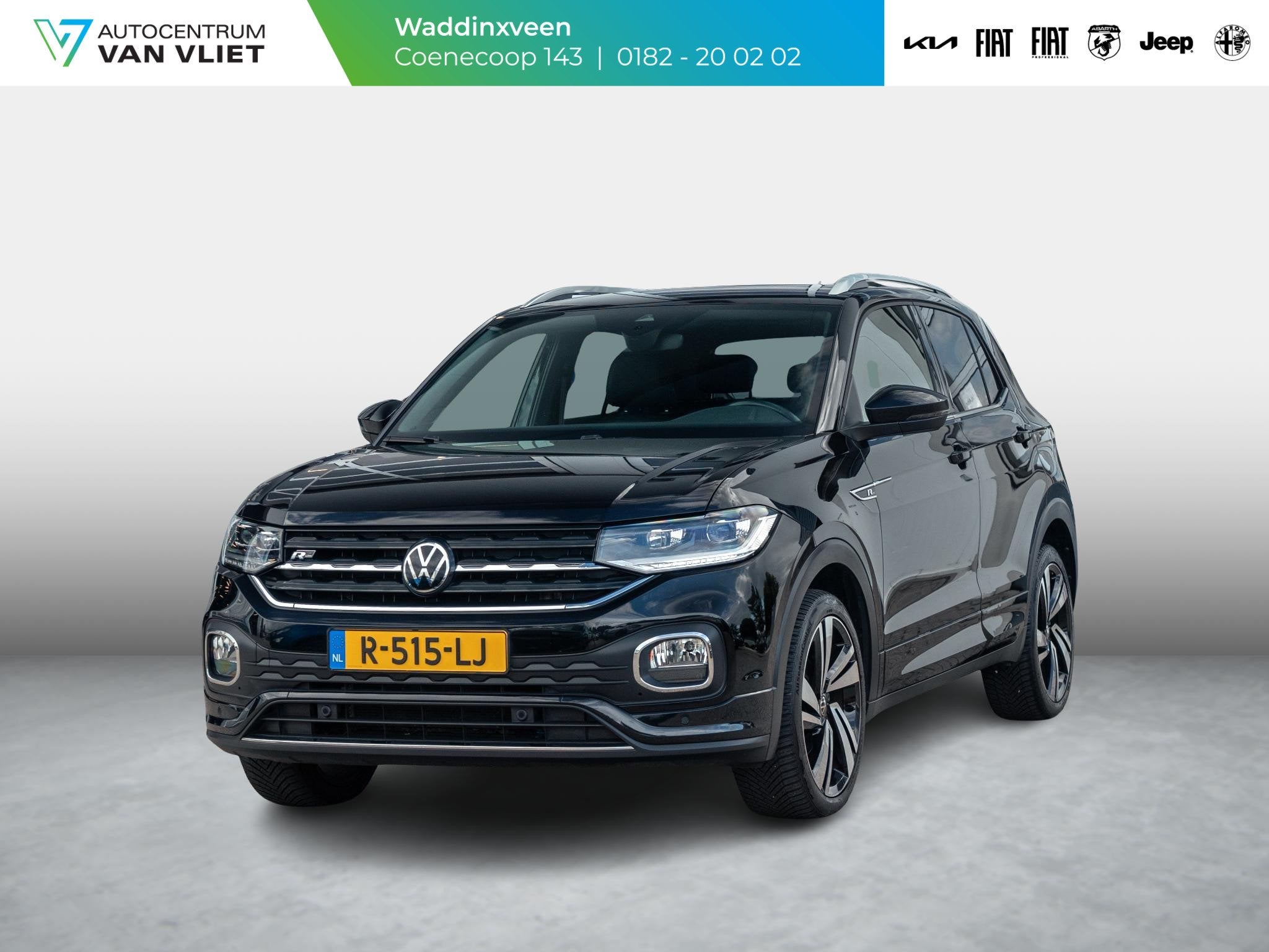 Volkswagen T-Cross 1.0 TSI R-Line l Automaat l R-Line l Acht, Auto's, T-Cross, Gebruikt, Met garantie (alle), Zwart