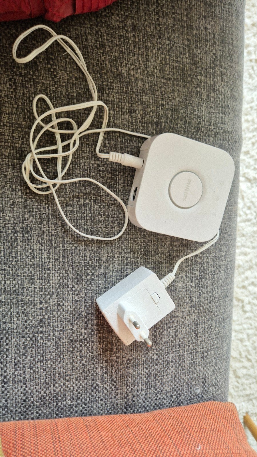 Philips Hue Bridge V2 met adapter, Huis en Inrichting, Lampen | Losse lampen, Bedienbaar via app, Gebruikt, Philips Hue, Ophalen of Verzenden