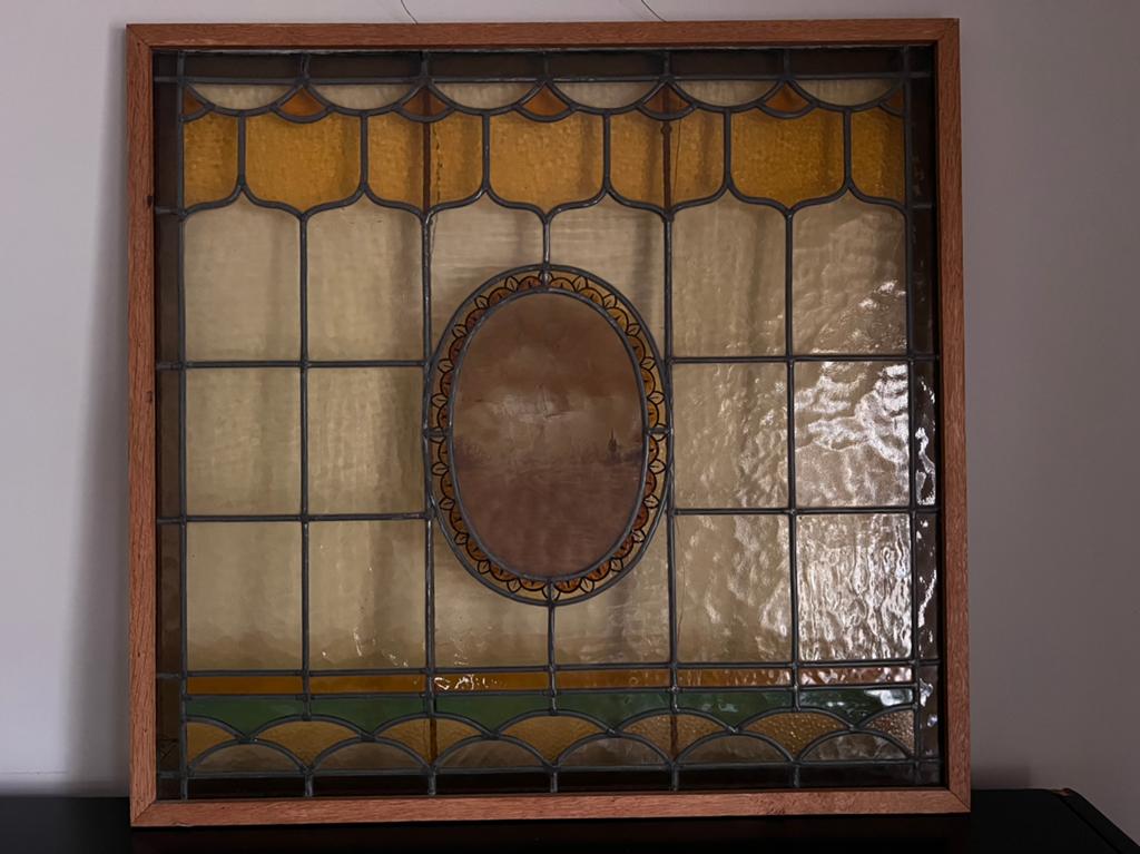 Origineel glas in lood, Ophalen, Zo goed als nieuw, Glas in lood, Minder dan 80 cm