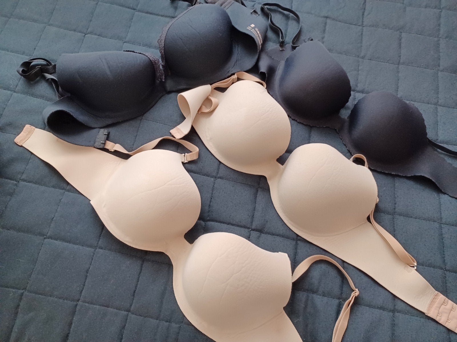 Hema BH's - Zwart en Beige 75D, Hema, Ophalen of Verzenden, Zwart, BH