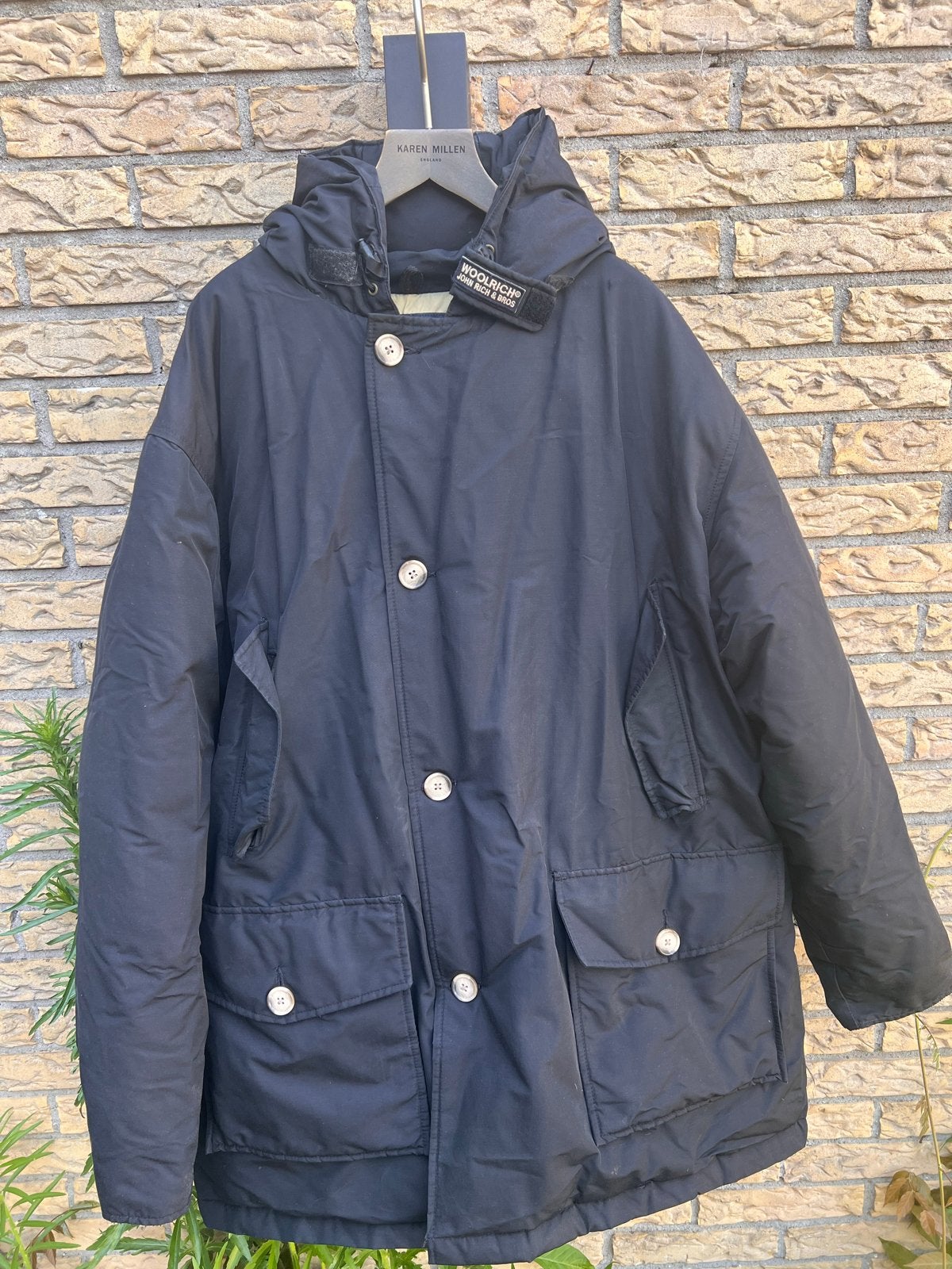 Woolrich Arctic Parka - Zwart, Maat L, Ophalen of Verzenden, Gedragen, Maat 52/54 (L), Zwart
