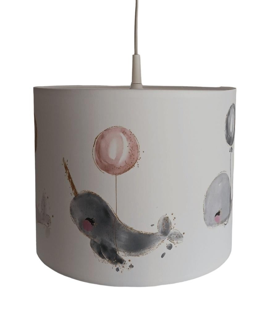 Hanglamp Kinderlamp Walvissen Oceaan Wit Little Dreamzzz, Bi & Li Creaties, Nieuw, Ophalen of Verzenden, Bilicreaties@gmail.com