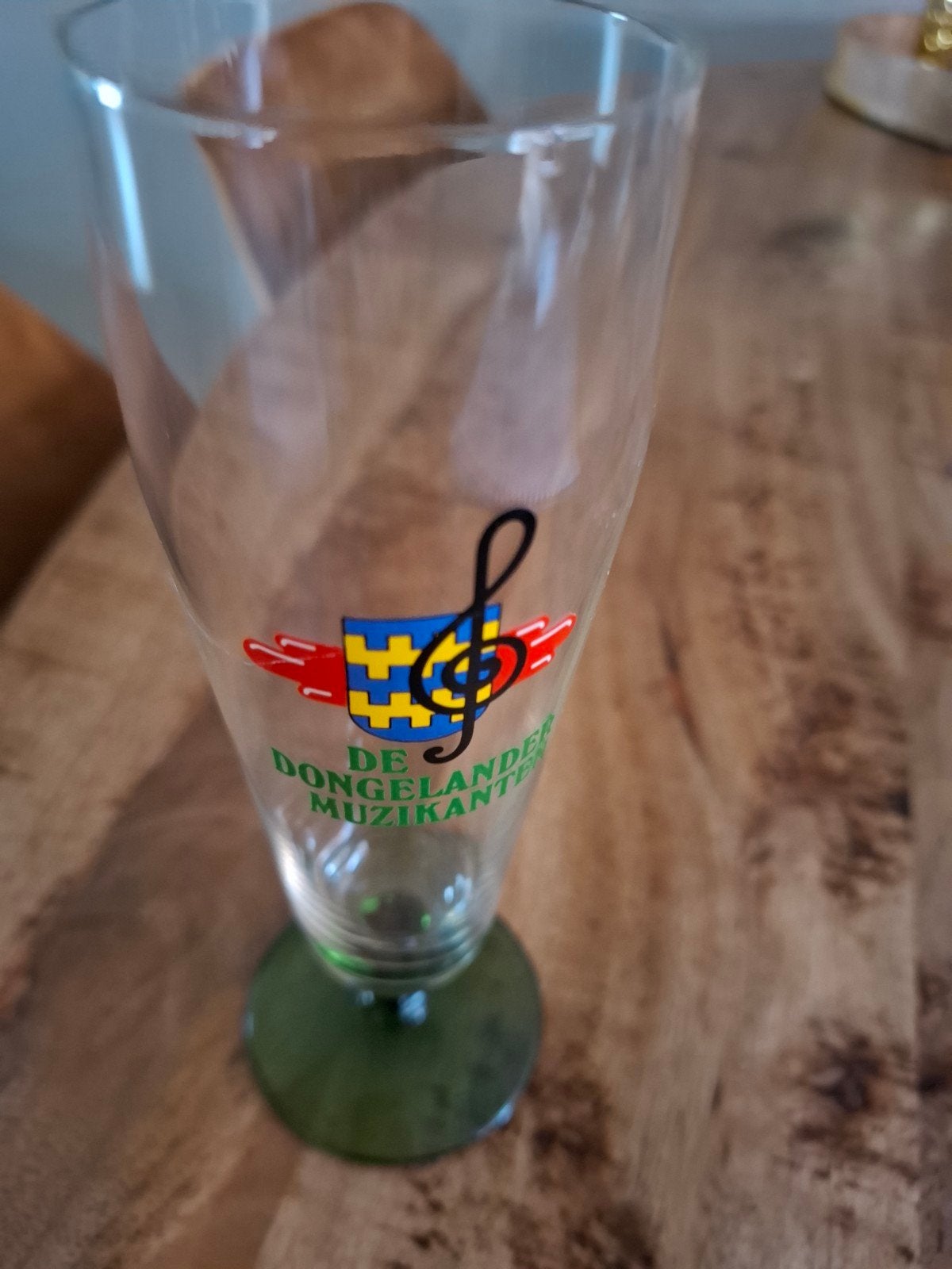 bierglas op voet, Ophalen of Verzenden, Zo goed als nieuw, Bierglas