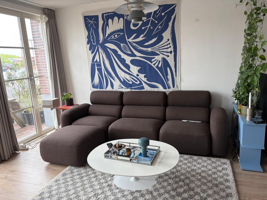 Tylko Modulaire bank bruin - Modular Designer Sofa – 282cm, Ophalen, Zo goed als nieuw