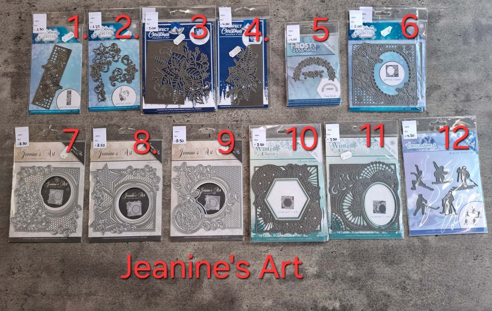 KERST SNIJMALLEN Jeanine  NIEUW NU HALVE PRIJS v.a. € 3,50, Ophalen of Verzenden, Nieuw, Kerst, Pons of Mal