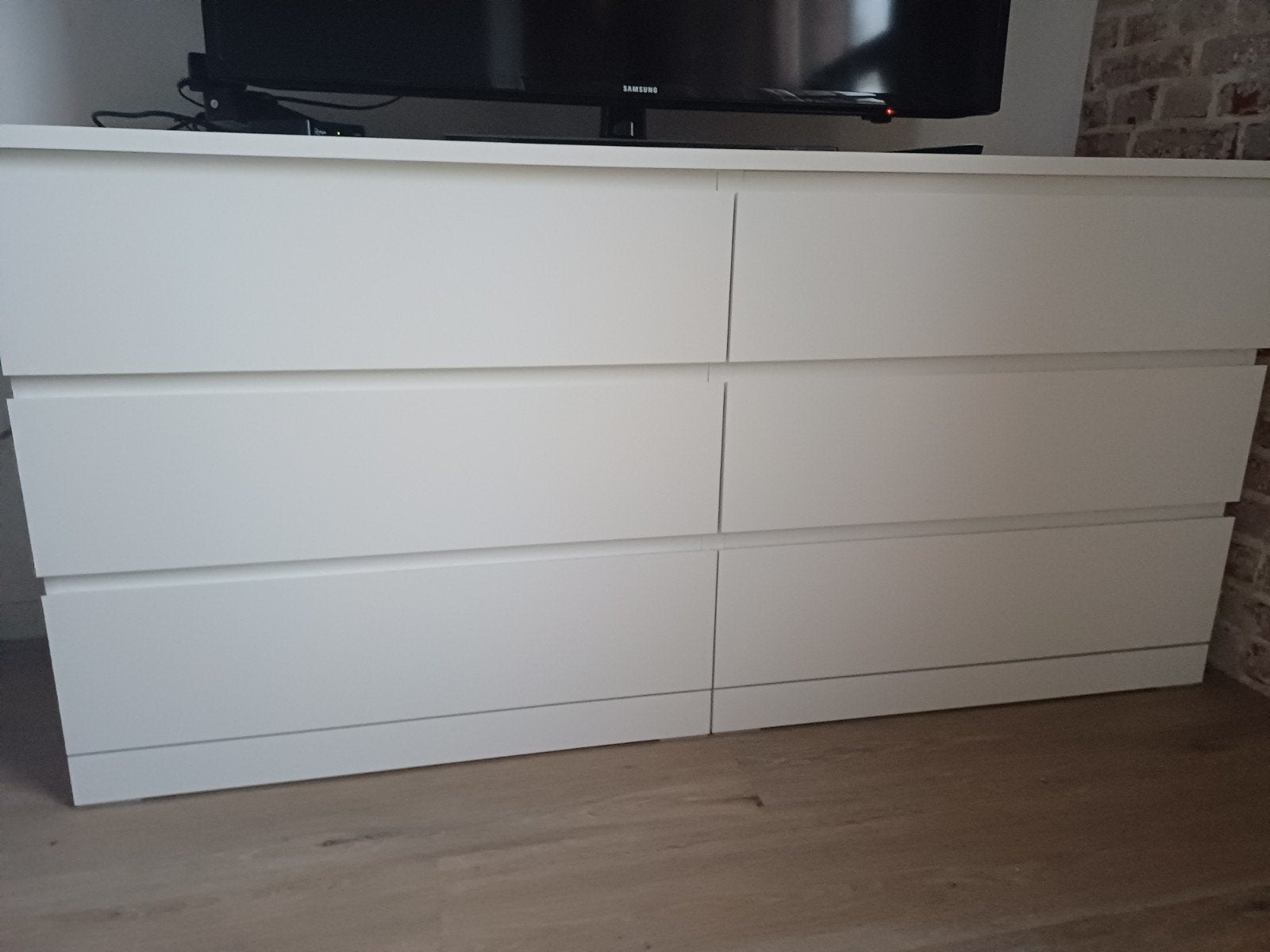 witte Ikea ladekast 160 cm breed, Huis en Inrichting, Ophalen, 5 laden of meer, 150 tot 200 cm, Minder dan 100 cm