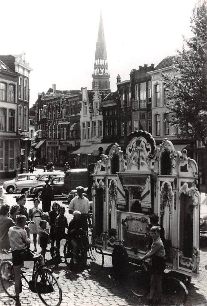 Gouda Draaimolen Carl Frei Lekkerkerker Markt Wijdstraat, Ophalen of Verzenden, 1960 tot 1980, Gelopen, Zuid-Holland
