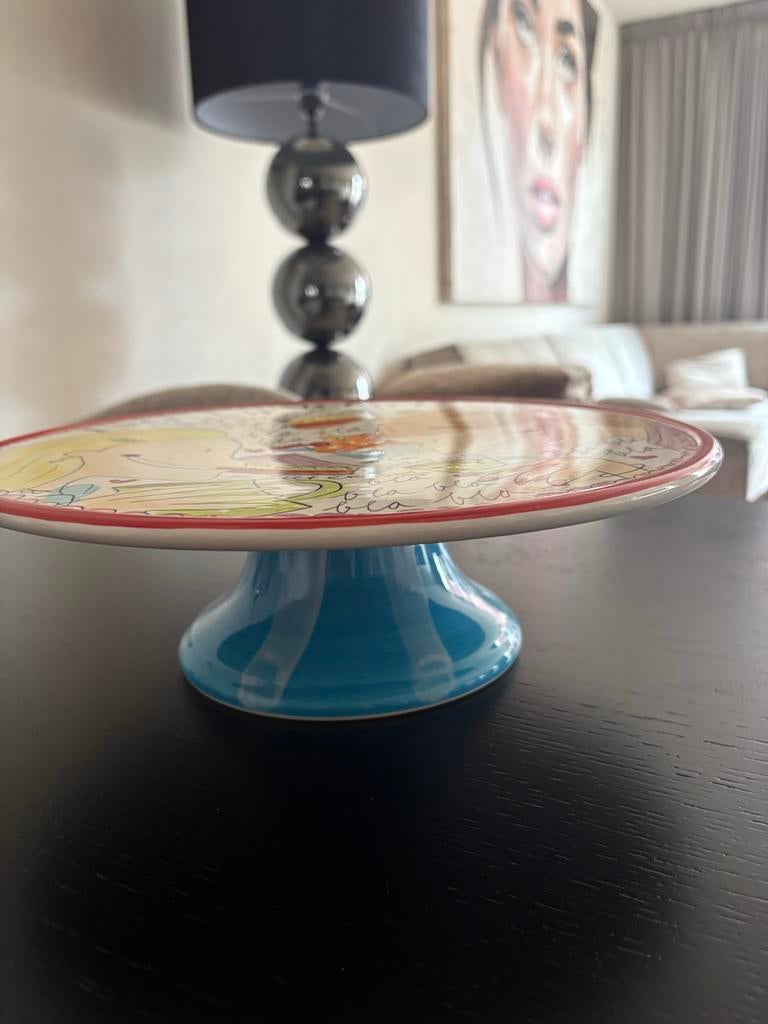 Taart plateau Blond, Steen/keramiek, Meerkleurig, Ophalen, Blond Amsterdam