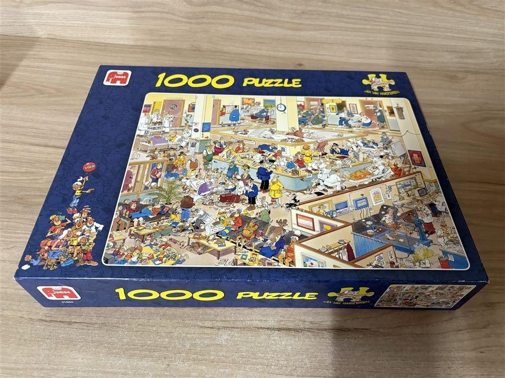 Jan van Haasteren - van harte beterschap - 1000 stuks - s603, Hobby en Vrije tijd, Denksport en Puzzels, Ophalen of Verzenden