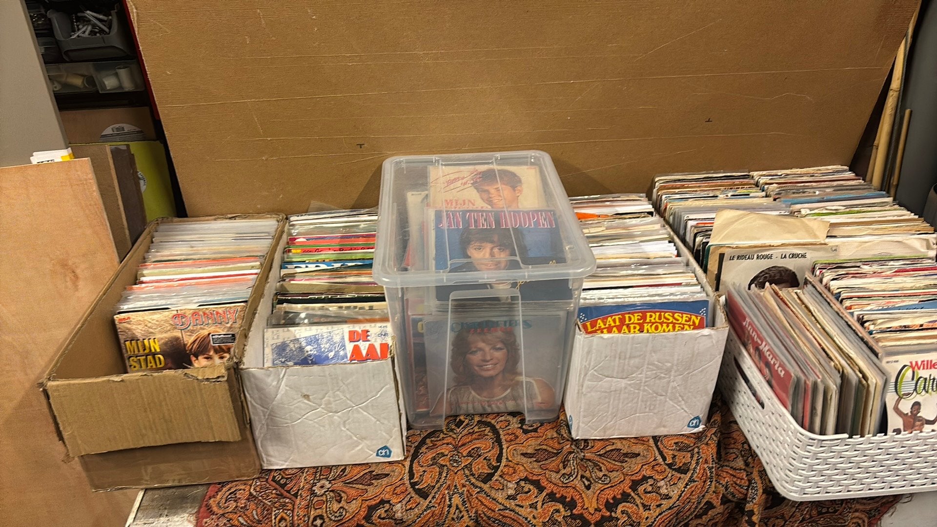 Partij vinyl singels, Ophalen, Gebruikt, Overige genres