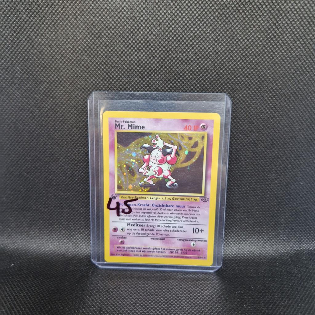 Mr. Mime 1st Edition Holo NL Jungle, Ophalen of Verzenden, Zo goed als nieuw