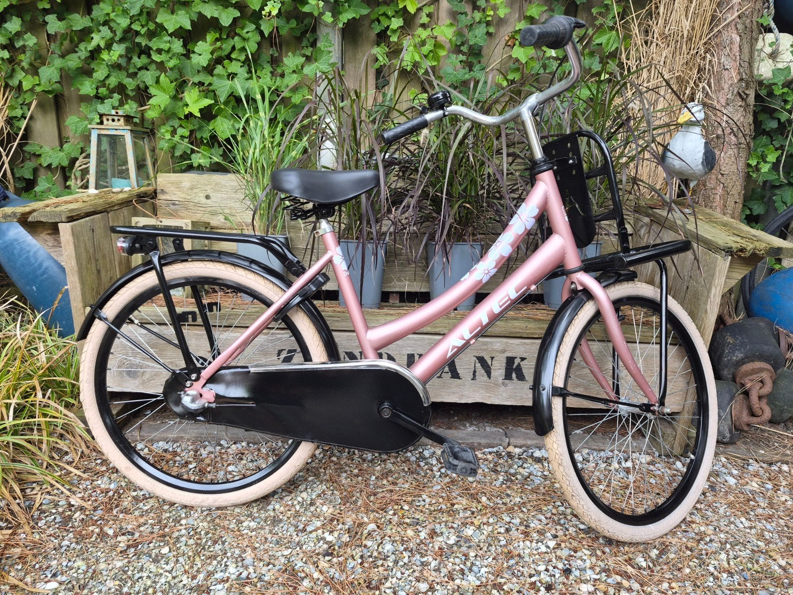 Altec Meisjes Transportfiets 24 inch - Zwart/Roze, Ophalen, 20 inch of meer, Altec Urban transport fiets