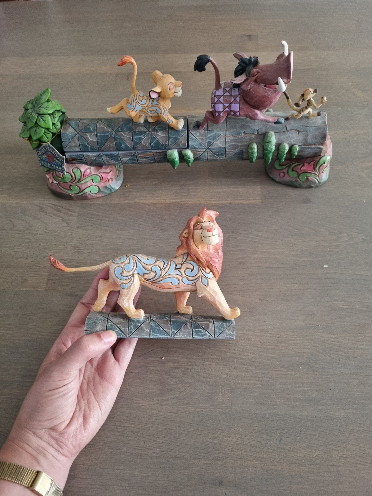 Disney Traditions Jim Shore Lion king boomstam, Verzamelen, Ophalen of Verzenden, Zo goed als nieuw, Overige typen