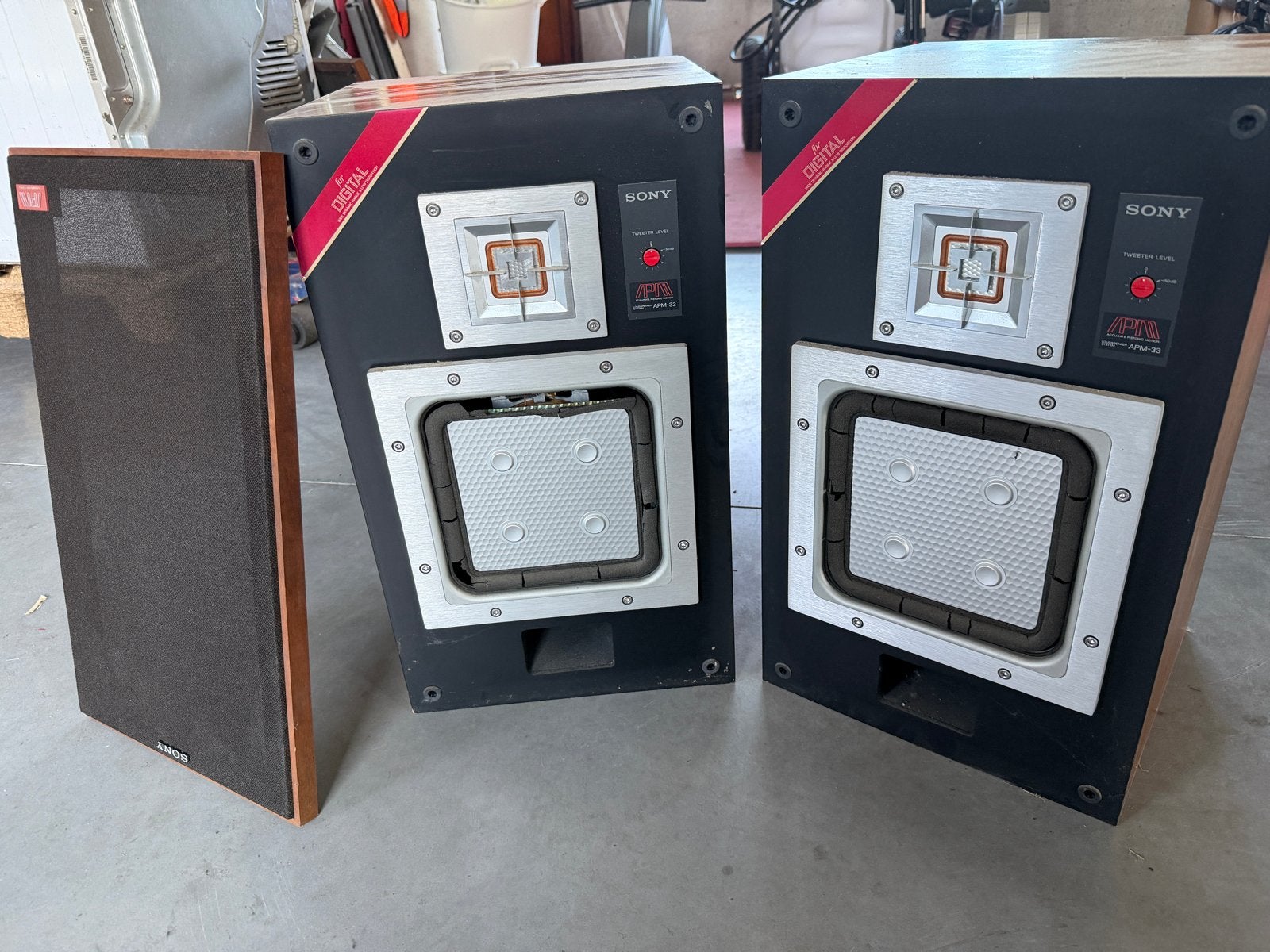 Sony APM-33W Digital Speakers - Vintage Hifi Geluid, Audio, Tv en Foto, Luidsprekers, Stereo speakers, Gebruikt, Ophalen of Verzenden