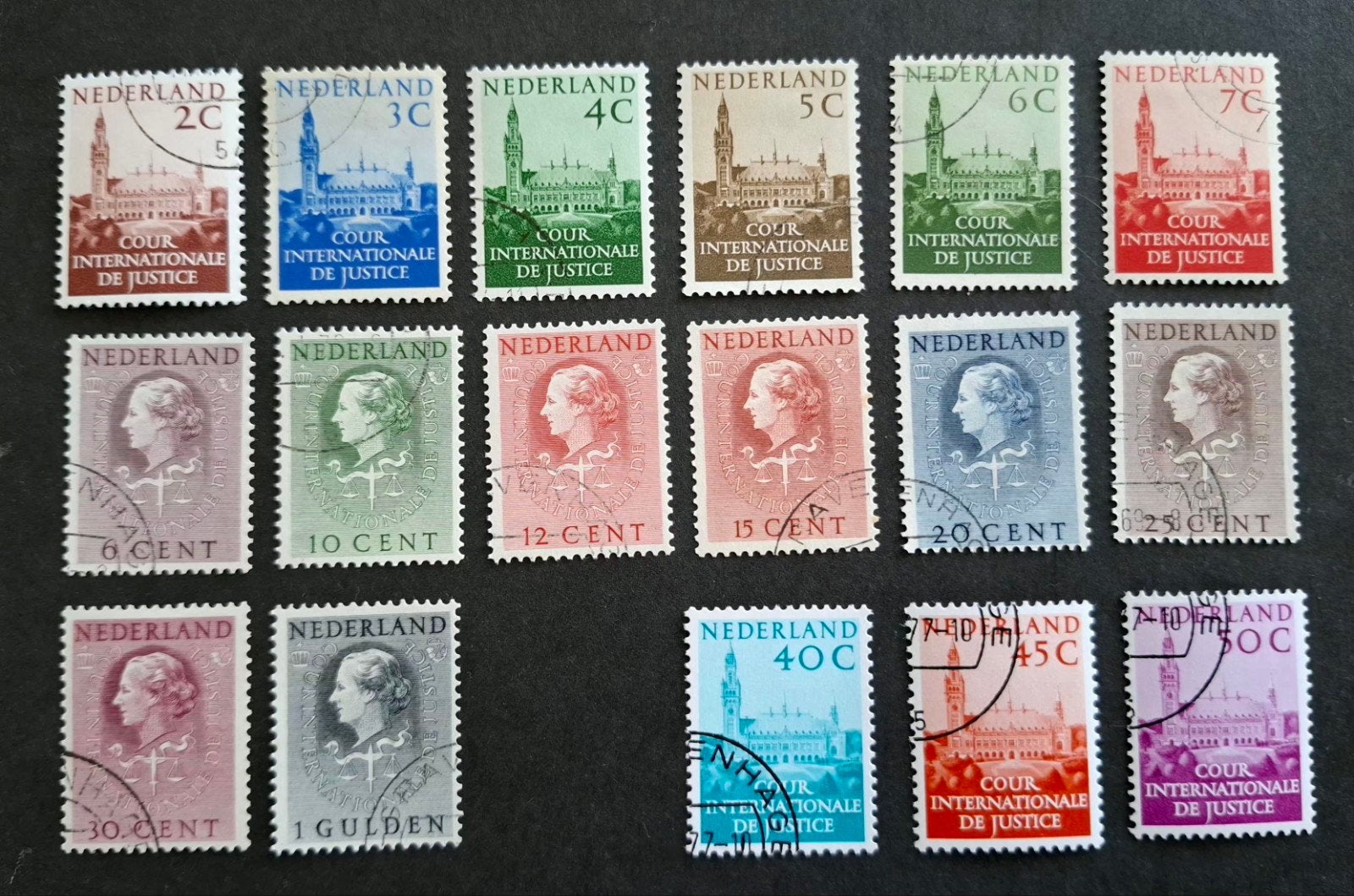 Nederland 1951-1977 nvph nr D27-43 Dienszegels, Postzegels en Munten, Ophalen of Verzenden, Gestempeld