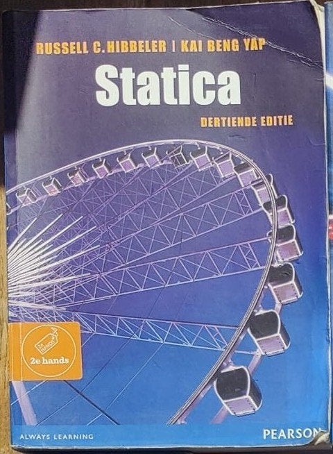 Statica – Russell C. Hibbeler & Kai Beng Yap, Gelezen, Pearson, Beta, HBO