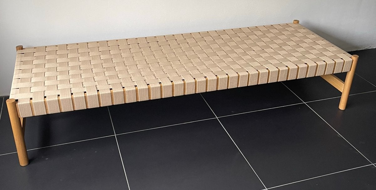 Daybed bank ibiza stijl tuinbank, Ophalen, Eenpersoons, Zo goed als nieuw, Rechte bank