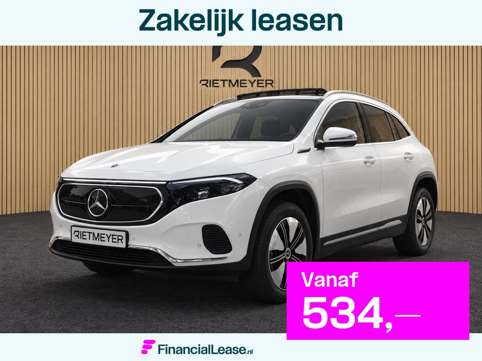 Mercedes-Benz EQA 250 67 kWh |Pano |Stoelverw. |Burmester |C, Gebruikt, 190 pk, Wit, 67 kWh
