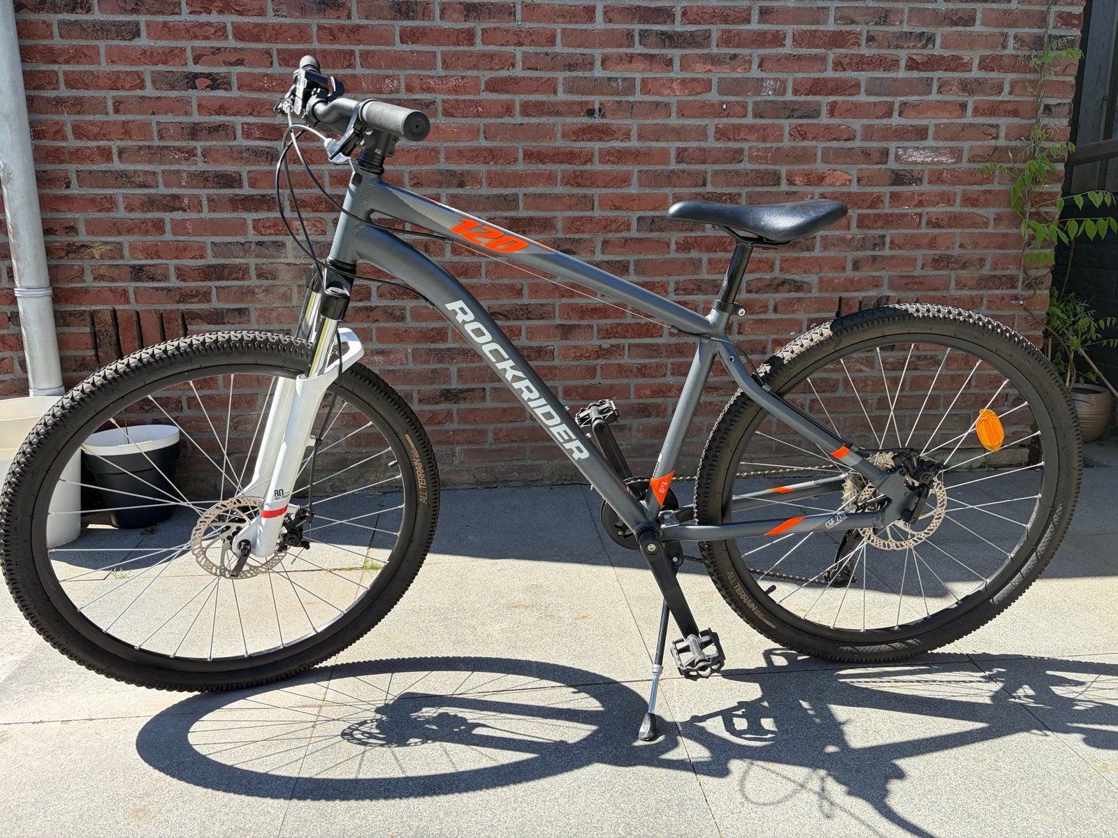 Rockrider ST 120 mountainbike 27,5 inch, framemaat L, Fietsen en Brommers, Hardtail, Zo goed als nieuw, Schijfrem, Ophalen
