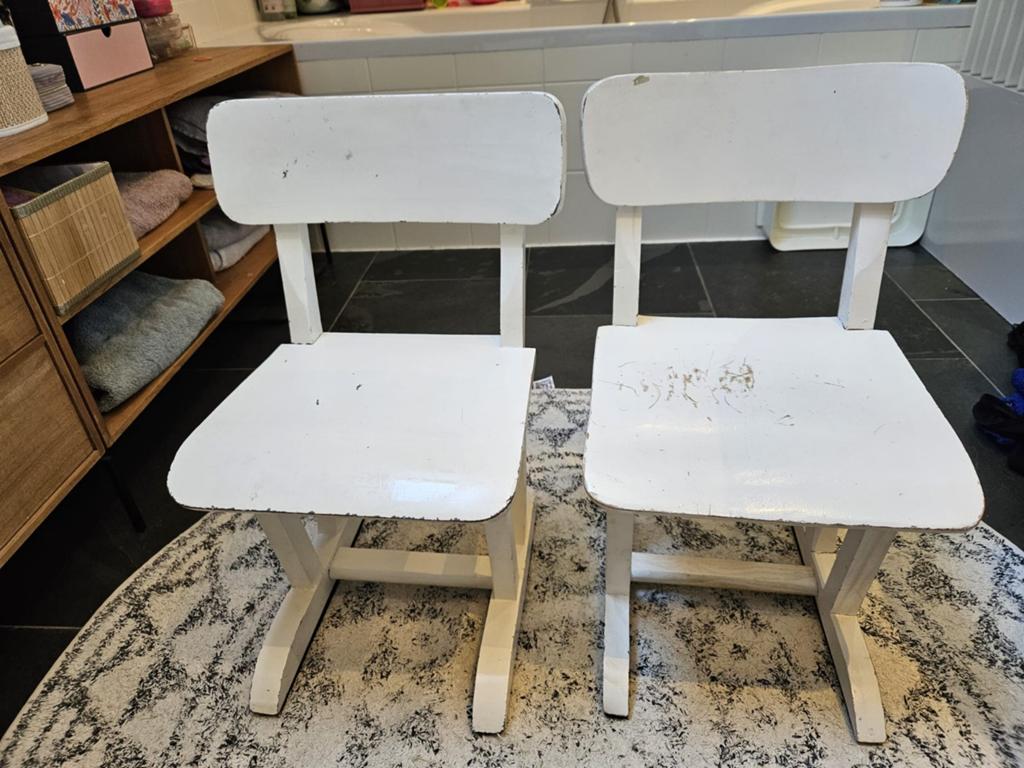 HKliving kinderstoeltjes / schoolstoeltjes (2 stuks), Ophalen, Gebruikt, Stoel(en)