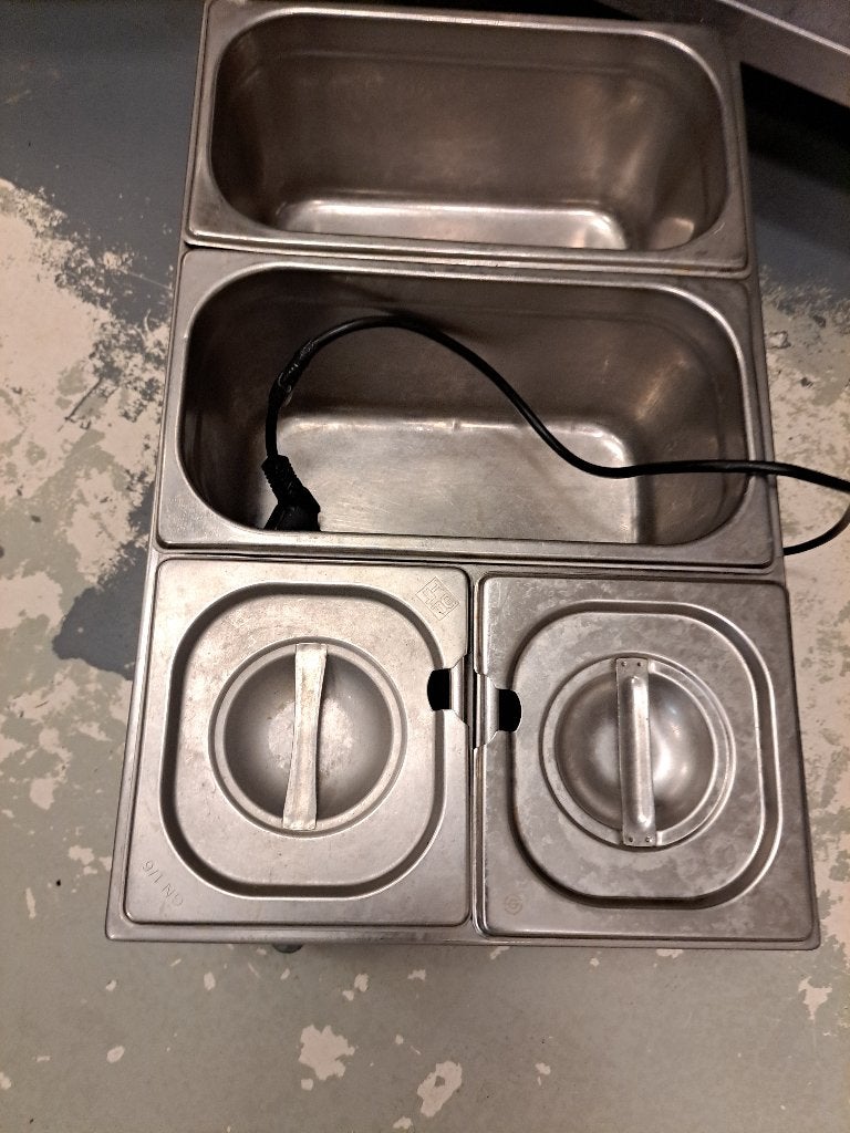 Professionele Bain-Marie Warmhoudbakken (1 stuks), Ophalen, Zilver, Metaal, Overige merken