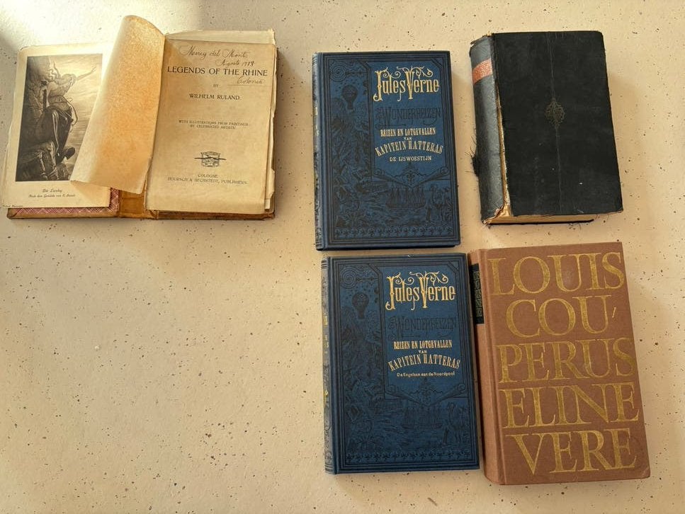 Eline Vere, Merijntje Gijzen’s, Jules Verne oude boeken, Ophalen of Verzenden