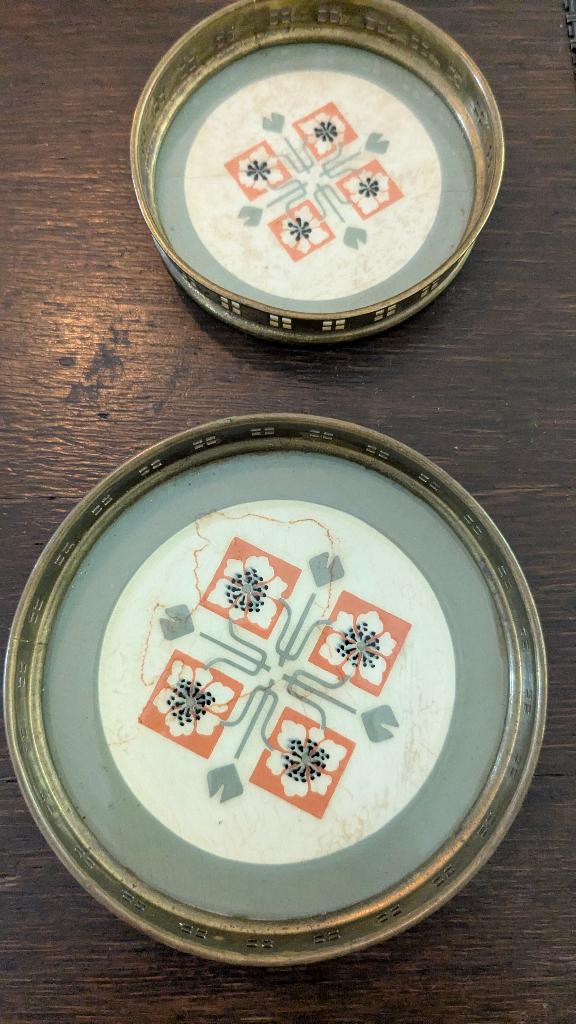 Art nouveau onderzetters (11 x) Villeroy Boch Dresden, Antiek en Kunst, Ophalen of Verzenden