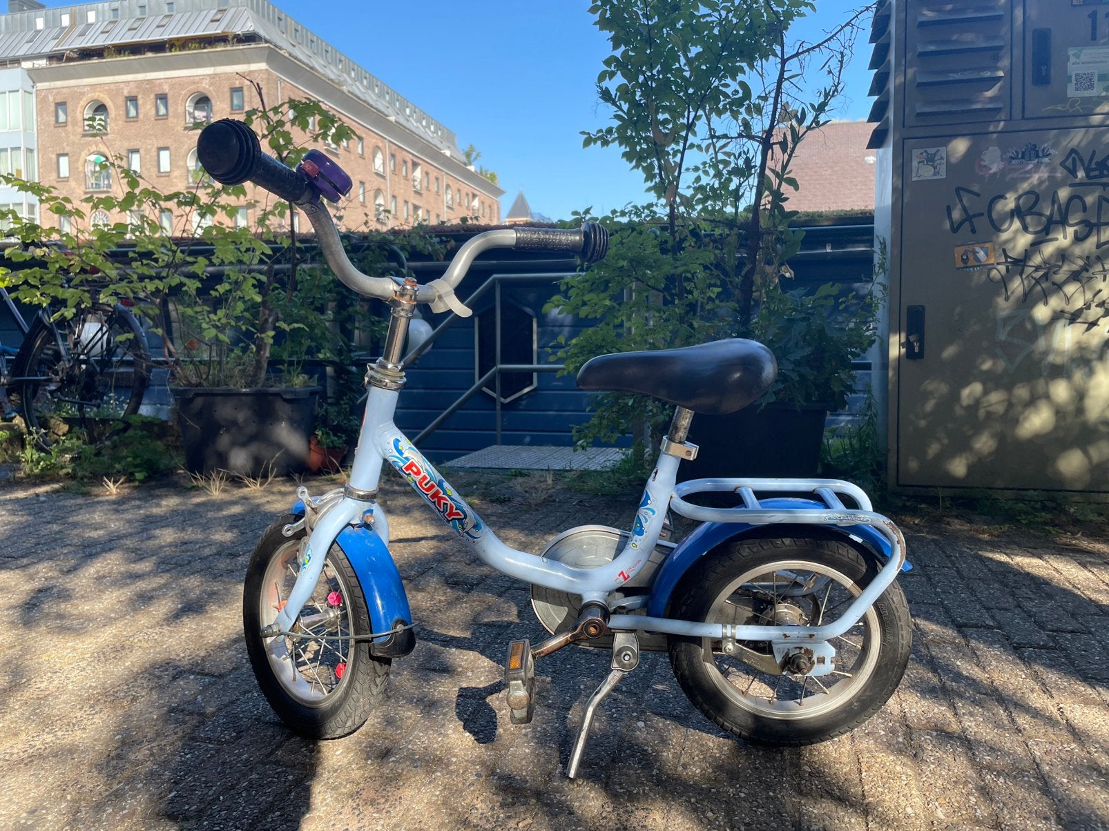 Puky kinderfiets 12 inch met zijwieltjes, Ophalen, Terugtraprem, Zijwieltjes, Gebruikt