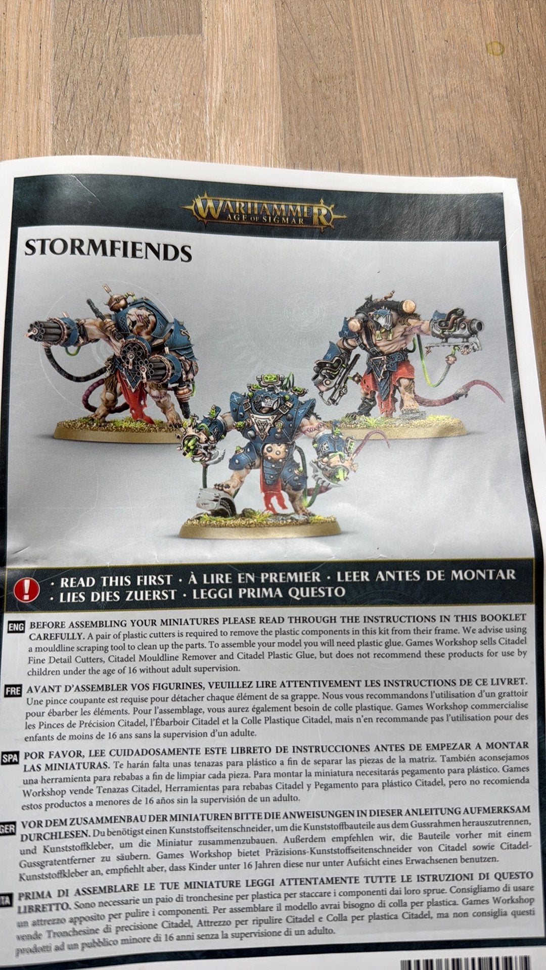 Warhammer Skaven Stormfiends #2, Ophalen of Verzenden, Zo goed als nieuw, Warhammer