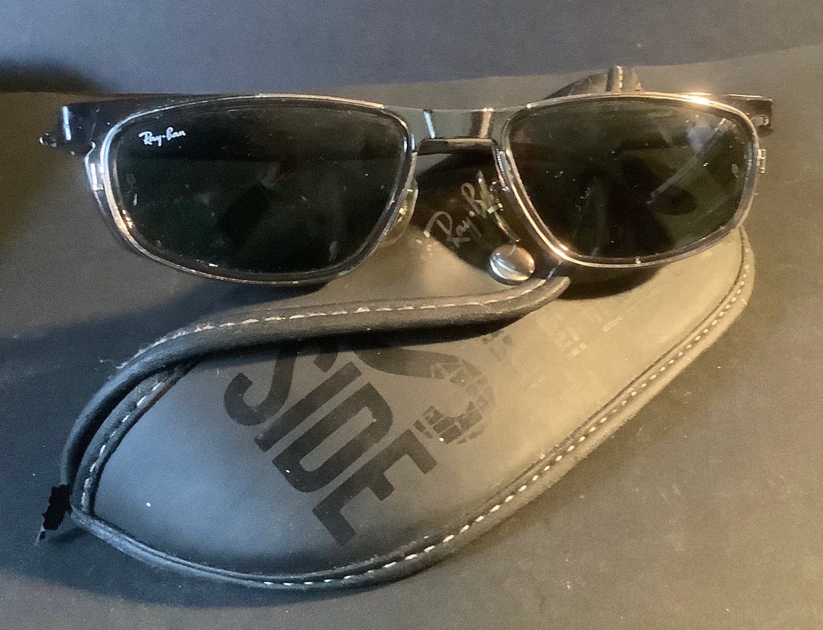 Ray-Ban zonnebril, bril, vintage, Bausch Lomb, W2663, retro, Gebruikt, Zonnebril, Zwart, Ophalen of Verzenden