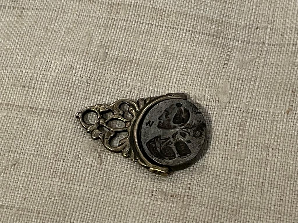 draaibaar cachet signet schilddragende leeuw lakstempel, Ophalen of Verzenden